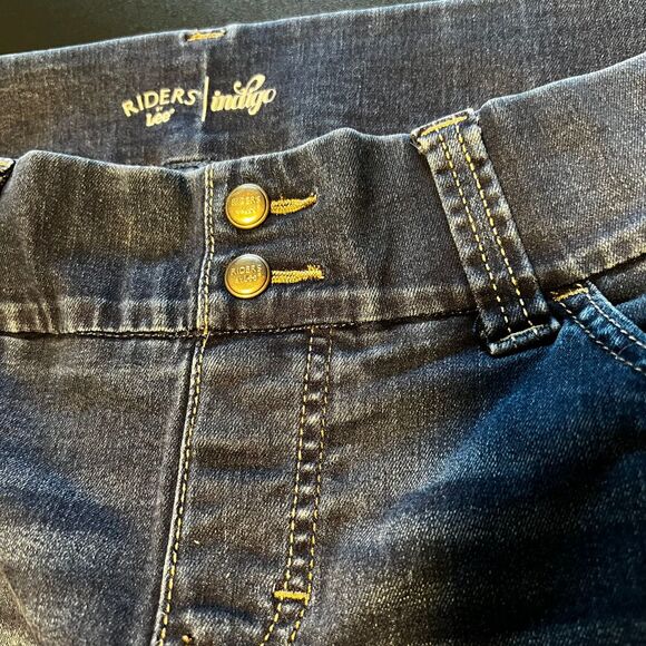 Lee Rider Indigo Sz 12M pull on  Medium Wash Denim Comfort‎ Waist - Picture 3 of 6